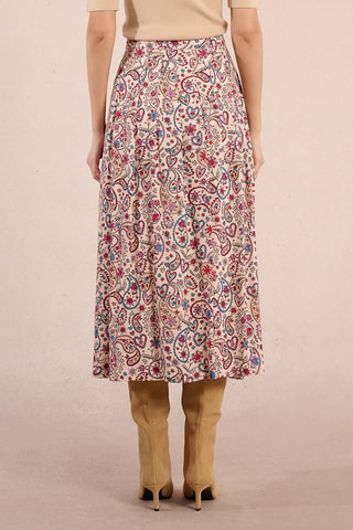 Jupe plissée taille haute - Ecru - Molly Bracken