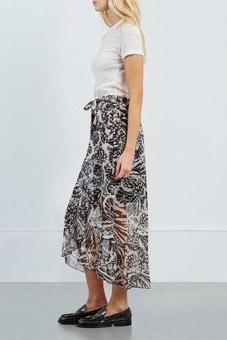 Jupe portefeuille taille haute - Noir - Lili Sidonio x Molly Bracken