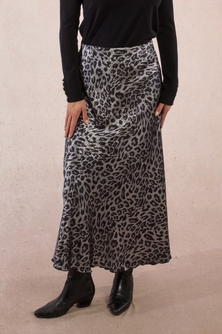 Jupe longue taille haute - Gris foncé - Molly Bracken