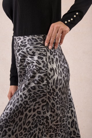 Jupe longue taille haute - Gris foncé - Molly Bracken