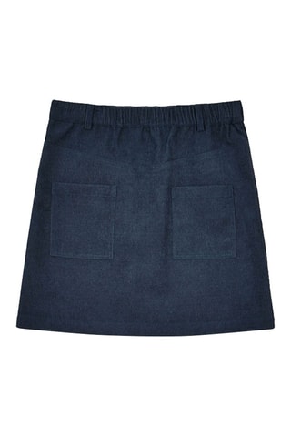 Minijupe en velours taille haute - Bleu marine - Molly Bracken Girl