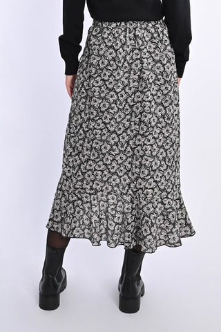 Jupe portefeuille taille haute - Noir et blanc - Lili Sidonio x Molly Bracken