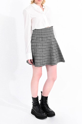 Minijupe taille haute - Noir et blanc - Lili Sidonio x Molly Bracken