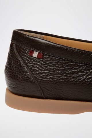 Mocassins en cuir de veau - Marron foncé
