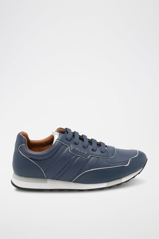 Baskets en cuir - Bleu