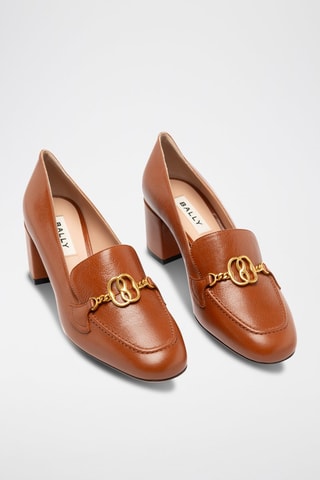 Escarpins en cuir de chèvre - Marron