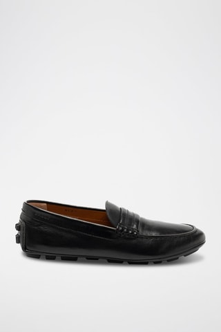 Mocassins en cuir - Noir