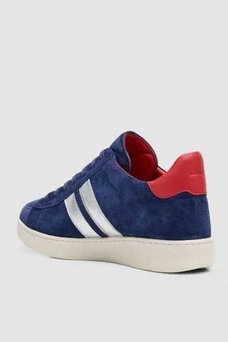 Baskets en cuir - Bleu marine
