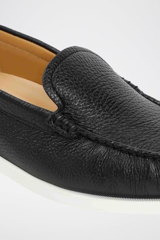 Mocassins en cuir de cerf - Noir