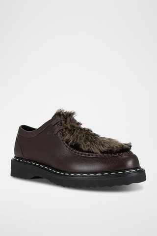 Derbys en cuir de veau - Marron foncé