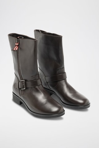 Bottes en cuir de veau - Marron