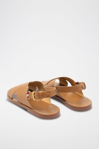 Sandales en cuir - Orange