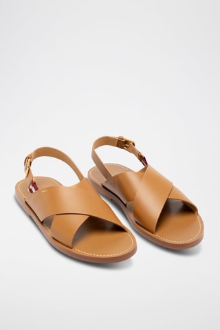 Sandales en cuir - Orange
