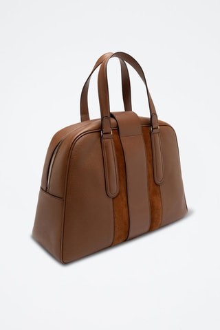 Sac porté épaule en cuir - Marron