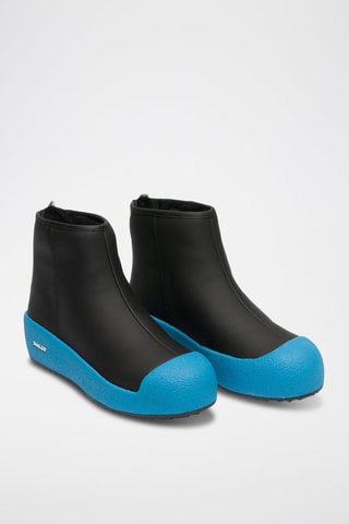 Bottines en cuir - Bleu et noir