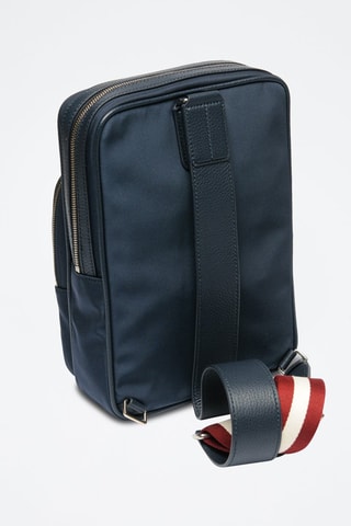 Sac bandoulière en cuir - Bleu marine