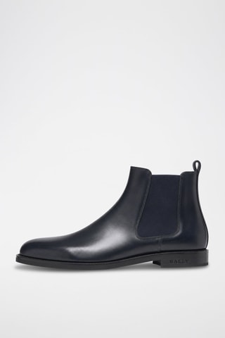 Bottines Chelsea en cuir de veau - Bleu