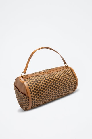 Sac tube en cuir - Marron