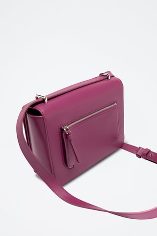 Sac bandoulière en cuir de veau - Violet