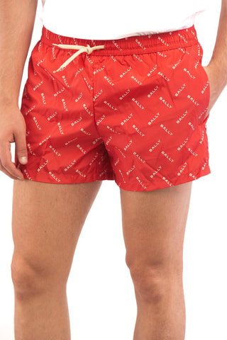 Short de bain - Rouge