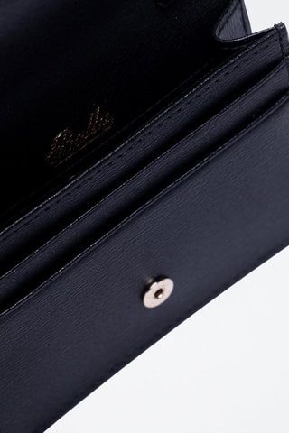 Porte-cartes en cuir - Blanc, noir et argenté