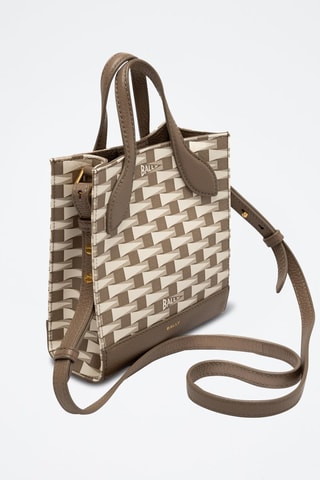 Sac à main en cuir - Marron et beige