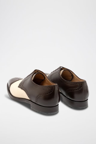 Derbys en cuir de veau - Marron foncé