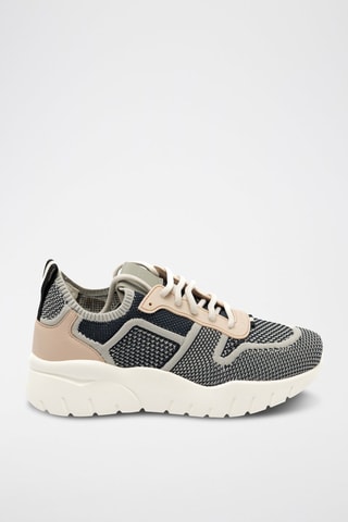 Baskets - Beige, noir et blanc