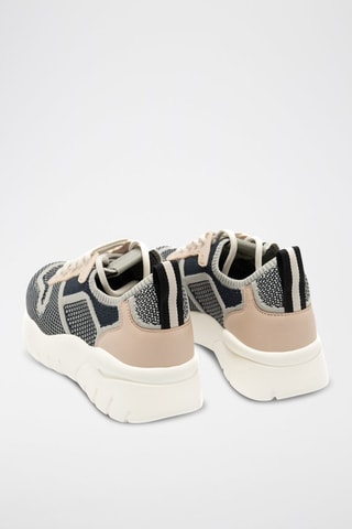 Baskets - Beige, noir et blanc