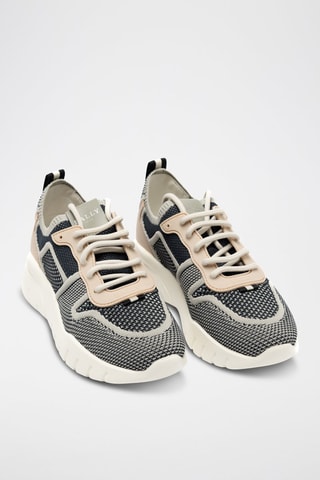 Baskets - Beige, noir et blanc