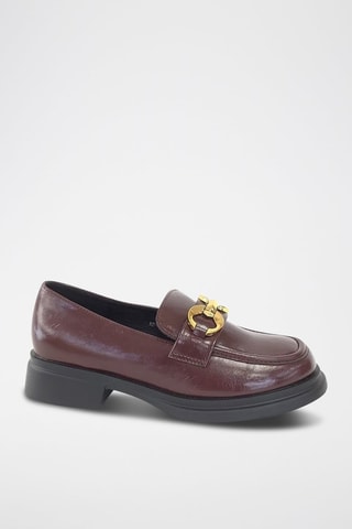 Mocassins à talons - Bordeaux
