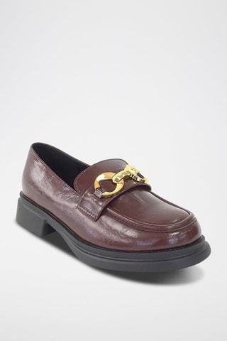 Mocassins à talons - Bordeaux