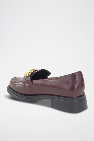 Mocassins à talons - Bordeaux