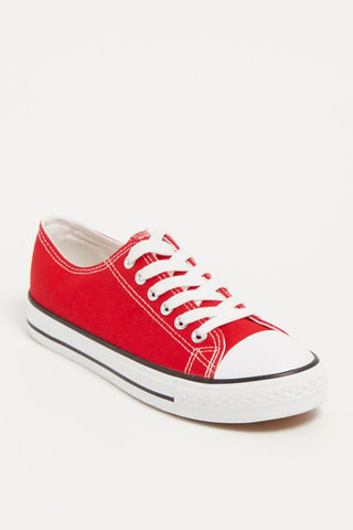 Zapatillas con plataforma - Rojo