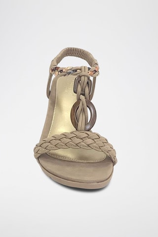 Sandales compensées - Beige