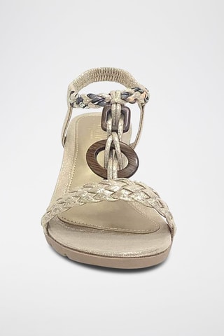 Sandales compensées - Beige