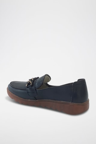 Mocassins en cuir - Bleu