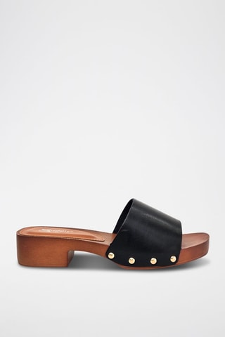 Mules à talons - Noir