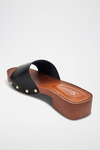 Mules à talons - Noir