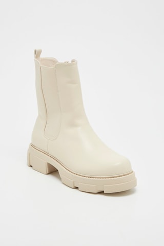 Bottines Chelsea -  Beige