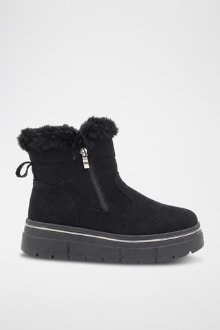 Botines forrados - Negro
