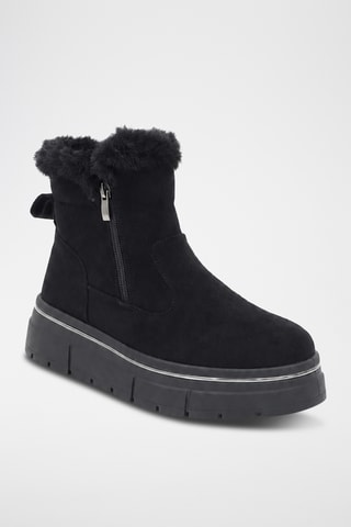 Botines forrados - Negro