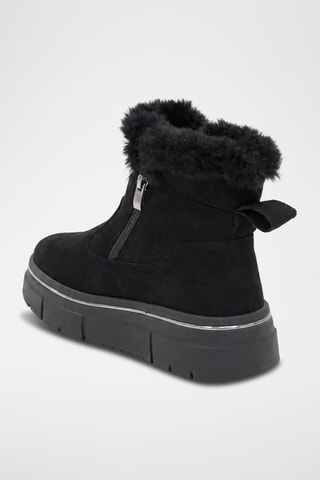 Botines forrados - Negro