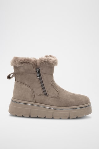 Bottines fourrées - Kaki