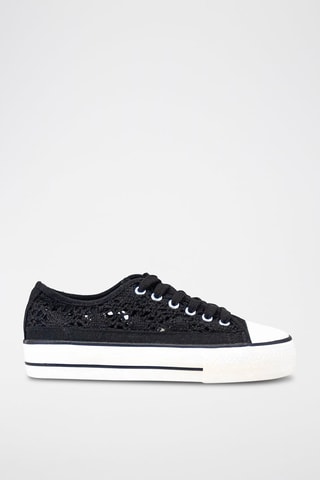 Zapatillas con plataforma - Negro