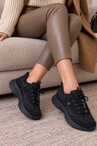 Zapatillas con plataforma - Negro