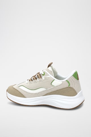 Zapatillas con plataforma - Beige