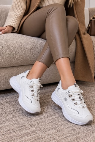 Zapatillas con plataforma - Blanco