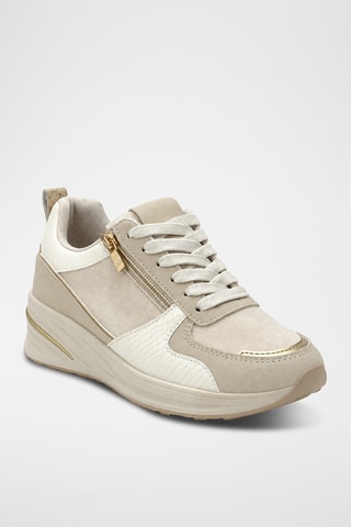 Zapatillas de cuña - Beige