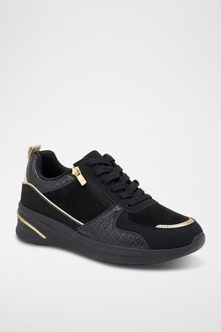 Zapatillas de cuña - Negro